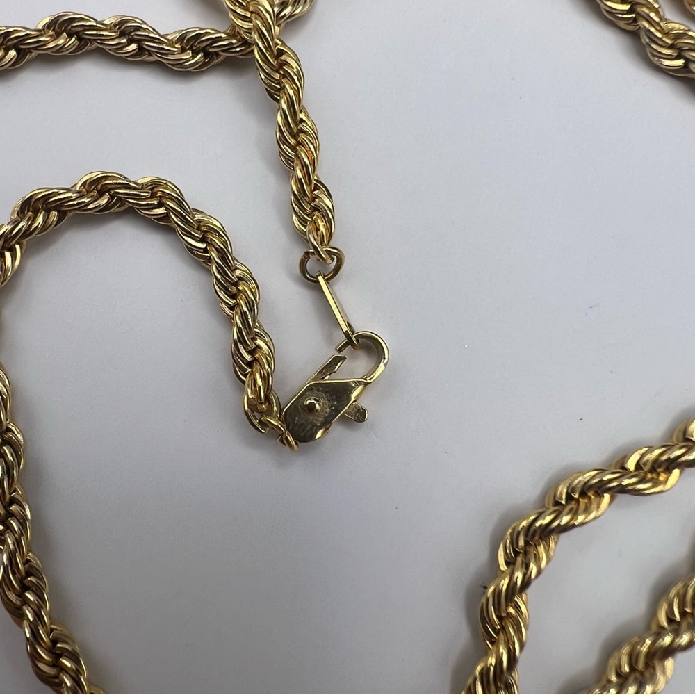 Midcentury Modern Vintage Caroline Rectangles Gold Tone Necklace - Picture 7 of 8